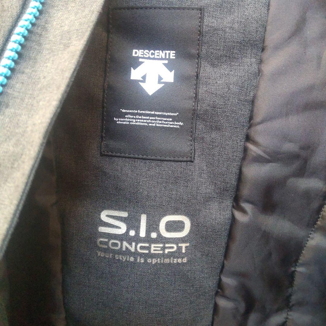 DESCENTE スキーウェア メンズL 黒/グレー/青