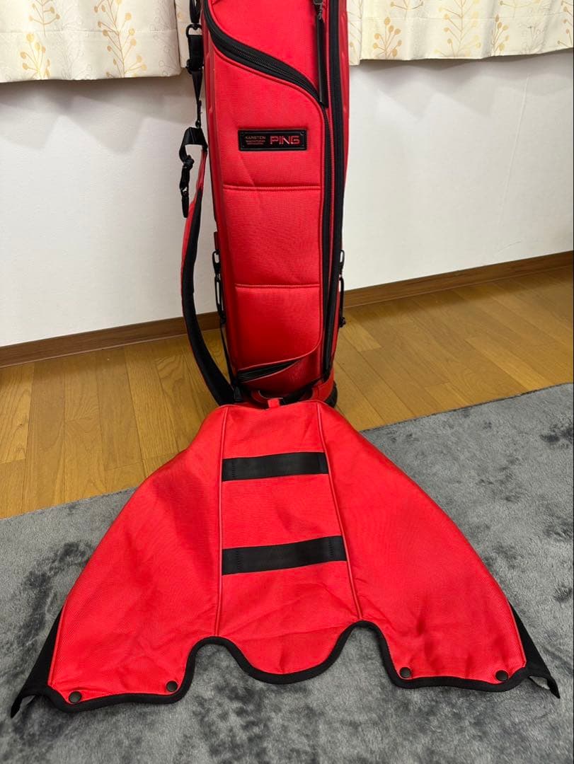 PING ピン キャディバッグ ワンポケット 9.5型 約4.9kg レッド