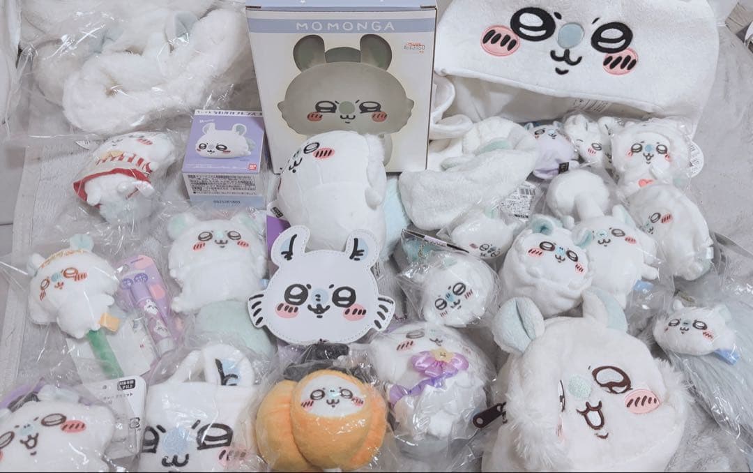 写真6枚分 ちいかわ モモンガ ぬいぐるみ マスコット まとめ売り カニ