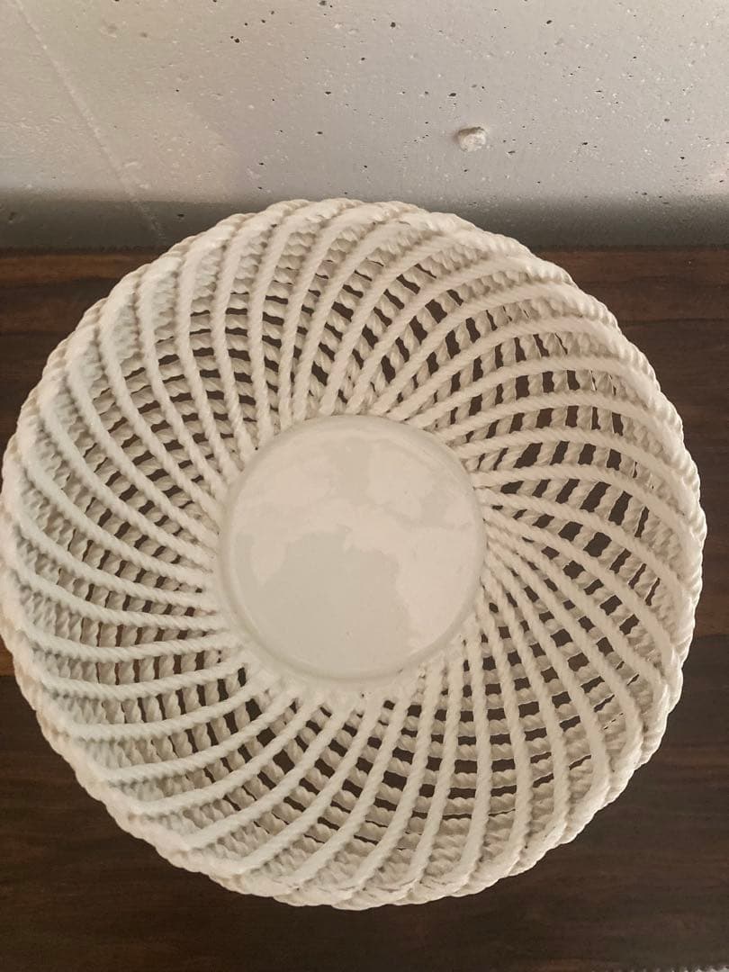 フランス　アンティーク　コンポティエ　編み編み