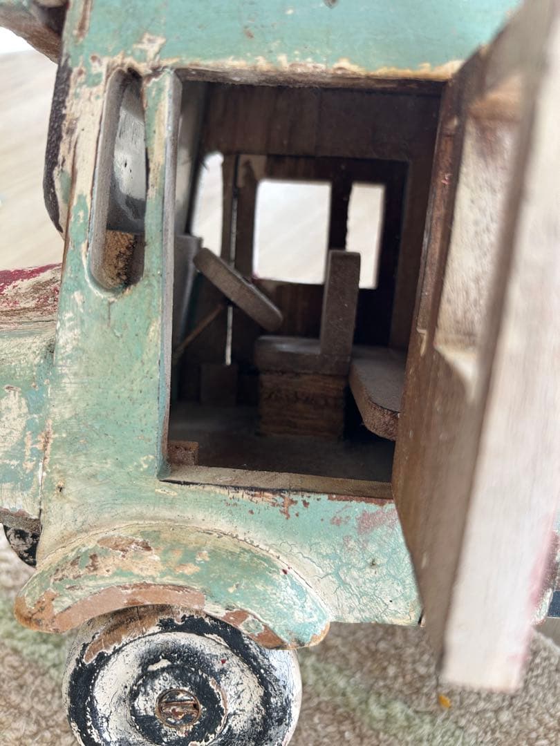 アンティークトラック型飾り物 約50cm 店舗　インテリア