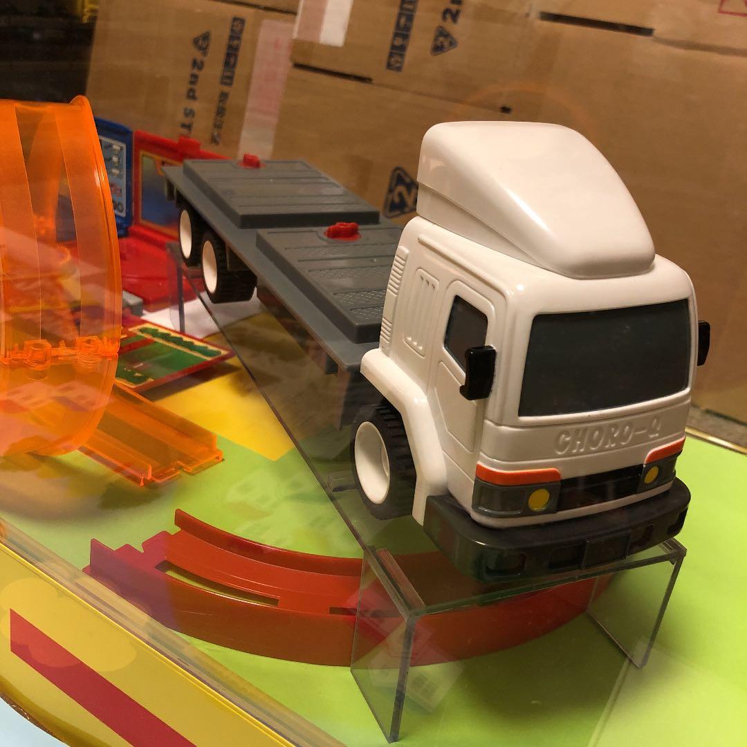 チョロQ 店頭販促用　ケース　コンテナトレーラー　セット　非売品　アダプター付き