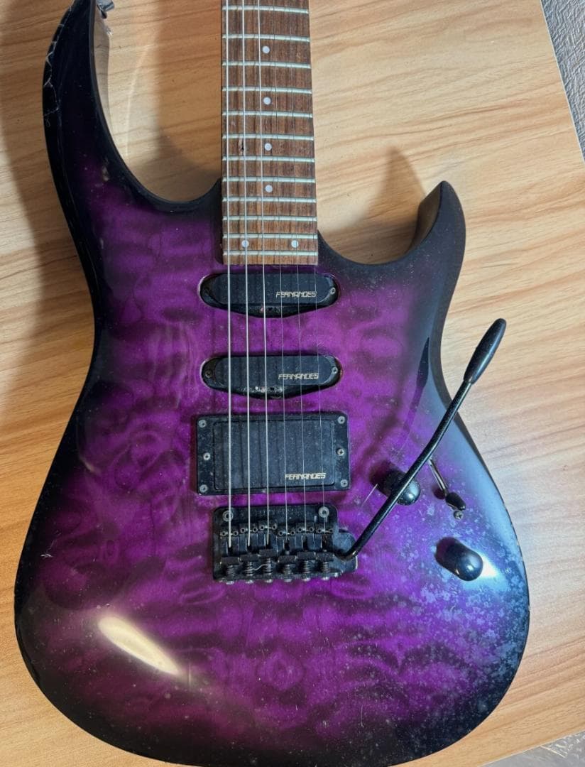 FERNANDES hide パープル エレキギター