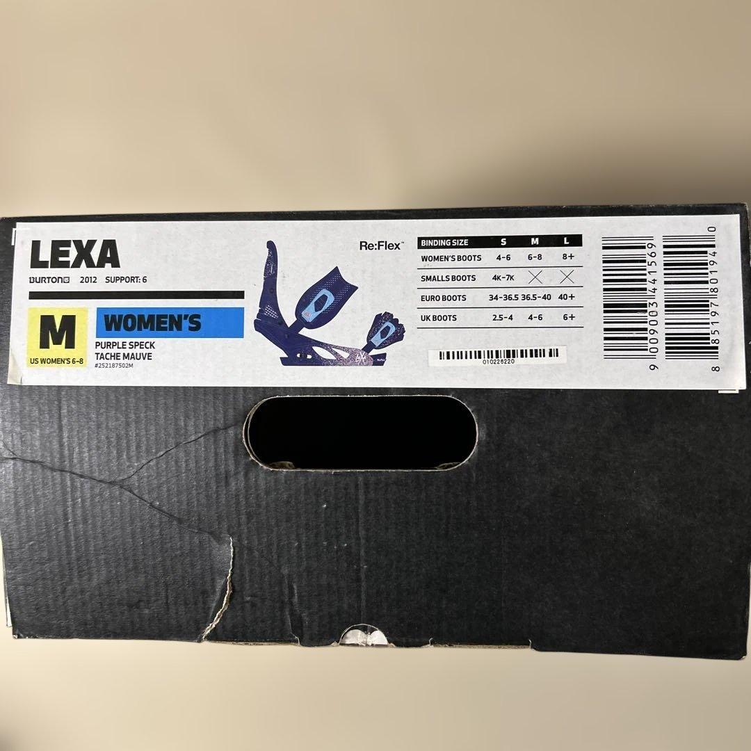 BURTONビンディングLEXA Purple SpeckカラーMサイズ