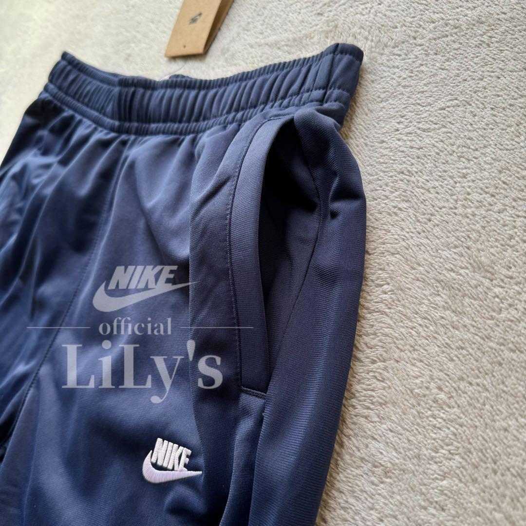 【Ｍサイズ】ナイキ上下セットアップ　ネイビー　ロゴ刺繍　スウォッシュ　新品未使用