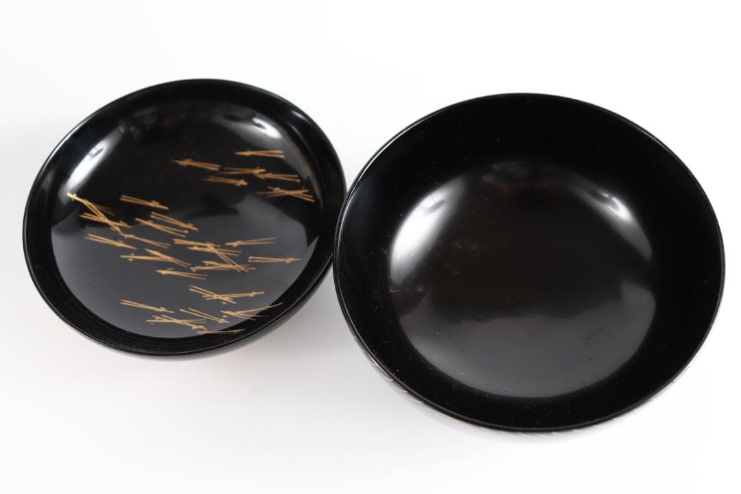 輪島塗 西久保田漆器 鶴金蒔絵 椀 お椀 吸物 雑煮 ①