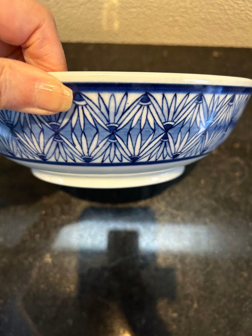 染付大鉢　佐藤律子さん作