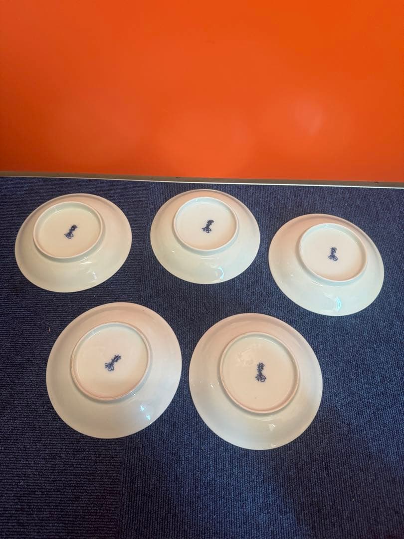 1889 酒井田柿右衛門　錦手中皿　5客　時代物