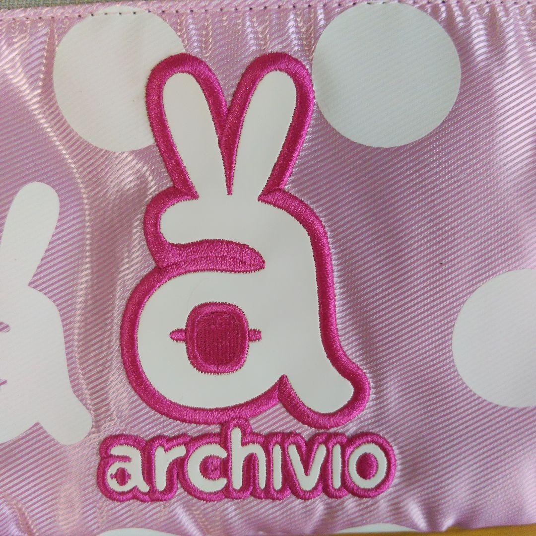 新品　archivio ピンク 水玉 ゴルフカートバッグ