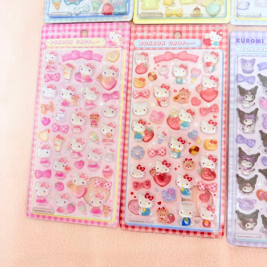 国内正規品 ボンボンドロップシール　サンリオ　第二弾　８種コンプリート