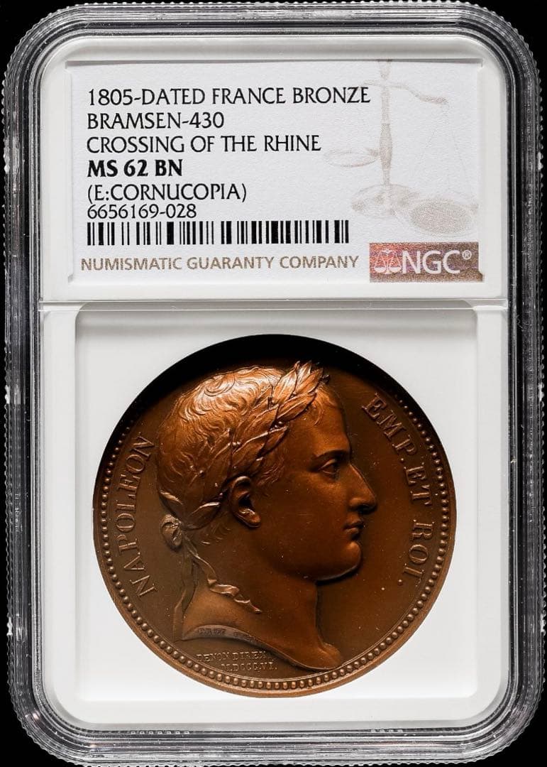 廉価出品❗️ナポレオン1世　ライン河渡河　ブロンズメダル