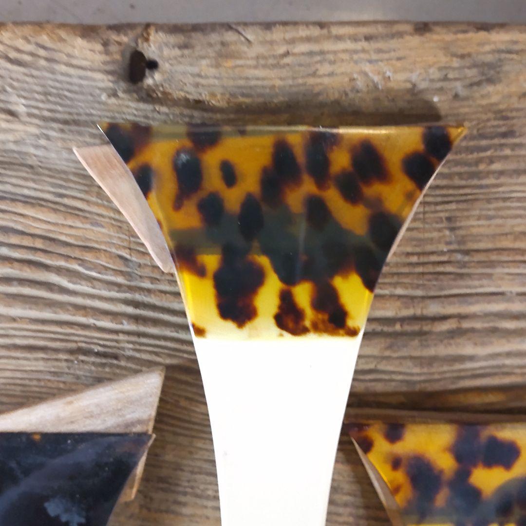 三味線バチ③6本セット、本鼈甲のシール1本有り、