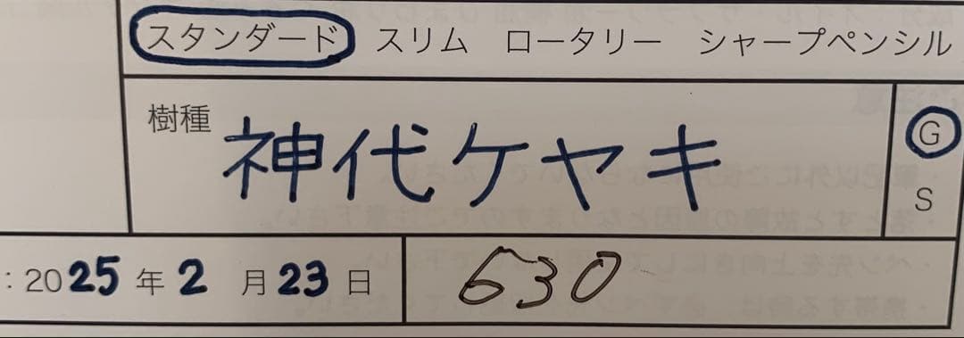 野原工芸　神代ケヤキ　ボールペン　ゴールド