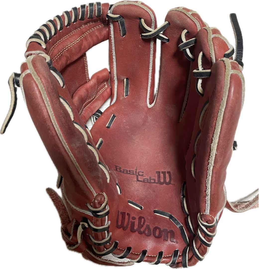 Wilson Basic Lab 軟式グローブ 赤