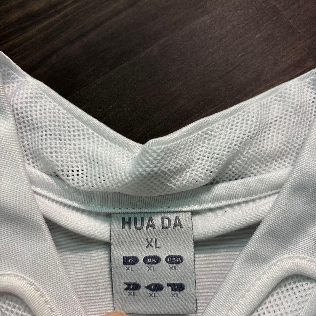 ★8SM2 ドイツ代表　ゲームシャツ　ユニフォーム　白　刺繍　XL サッカー古着