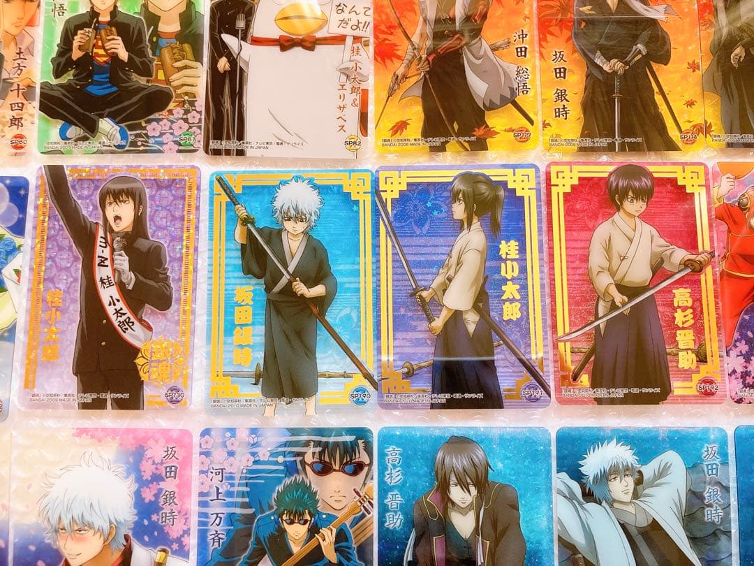 銀魂 カード 128枚 レア 箔押し カードダス ウエハースカード