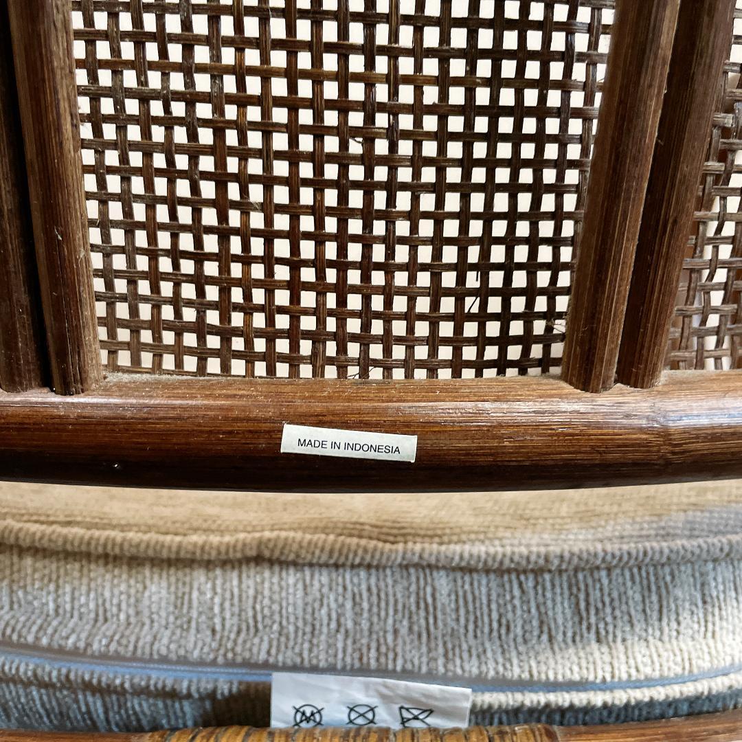 美品　回転座椅子 和モダン 座椅子 昭和レトロ アンティーク ラタンチェア