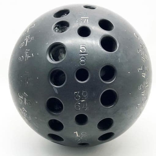 ビンテージ ボウリングボール サイズ測定ボール