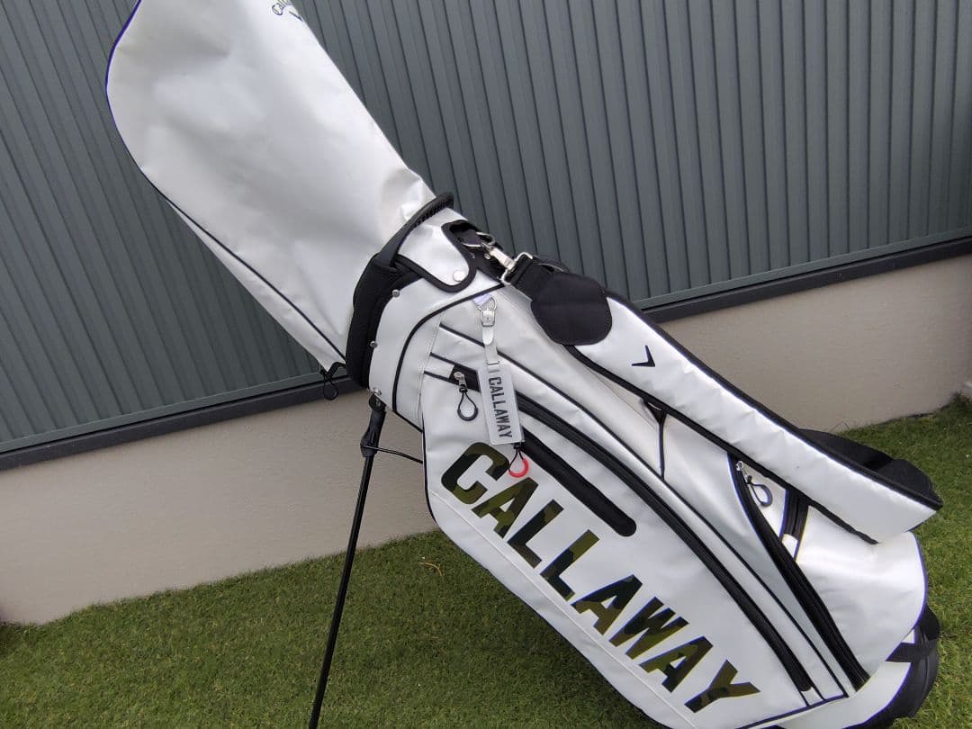 美品Callawayスタンド式 キャディバッグネームプレートSPL-2迷彩カモ