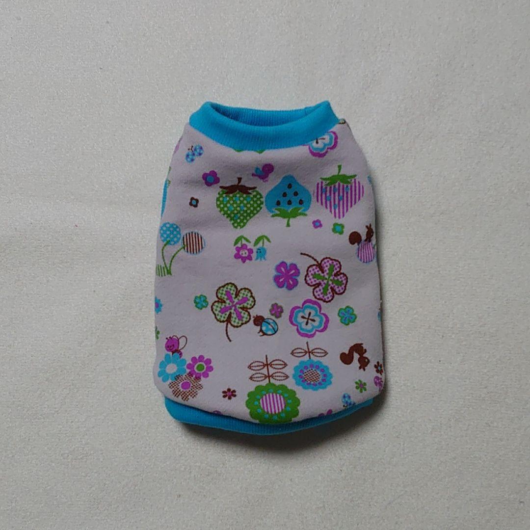 犬服 SS わんこの普段着　青いちご