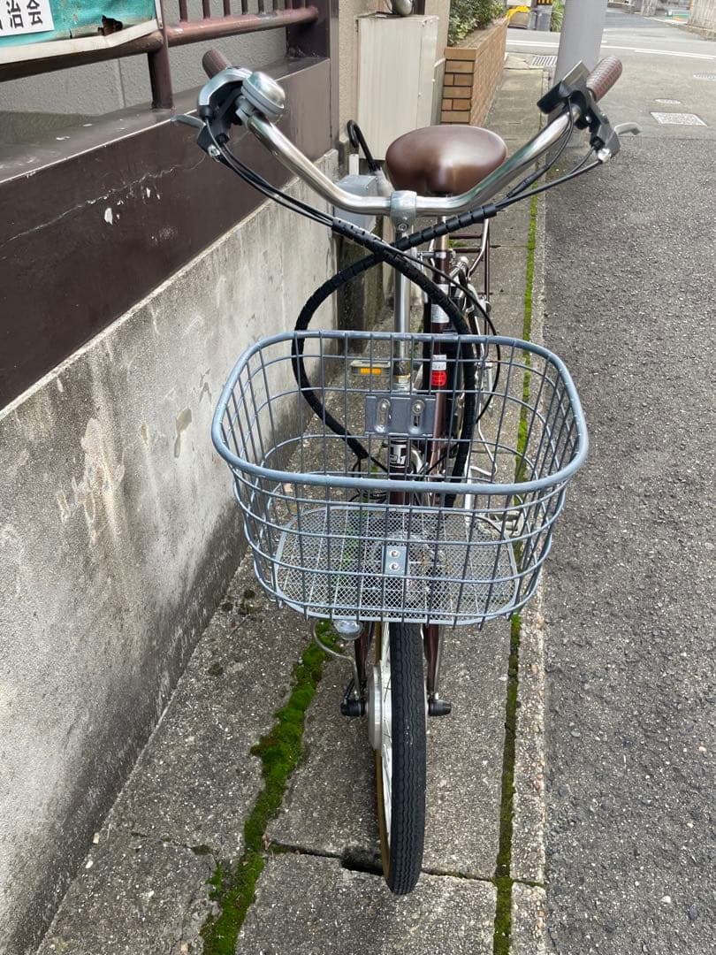 ブラウン 電動アシスト自転車 シティタイプ