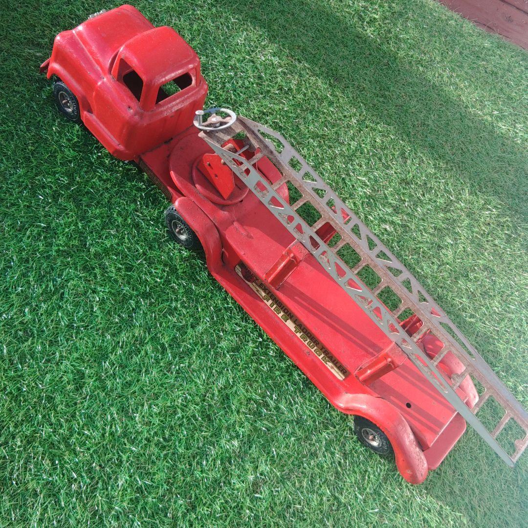 ⭕2日間限定セール‼️ブリキおもちゃ❇️ブリキ 消防車 ⭐ヴィンテージ⭐USA