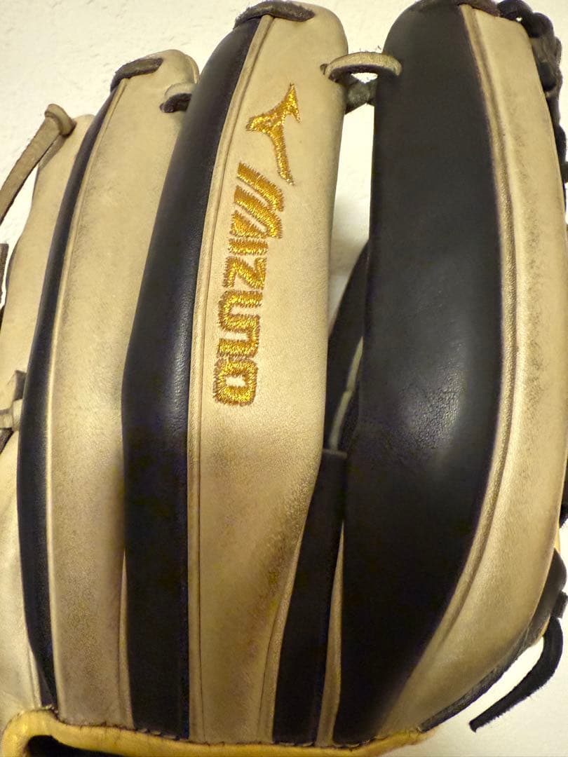 【中古/定価6万】ミズノプロ 外野手 西川型グラブ 黒ブロンド