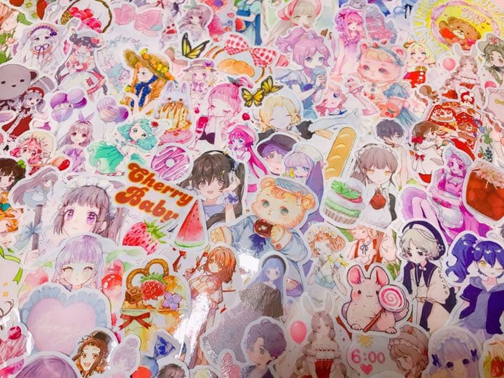 可愛いい❤️❤️人物マステフレークシール( ⸝⸝•ᴗ•⸝⸝ )151