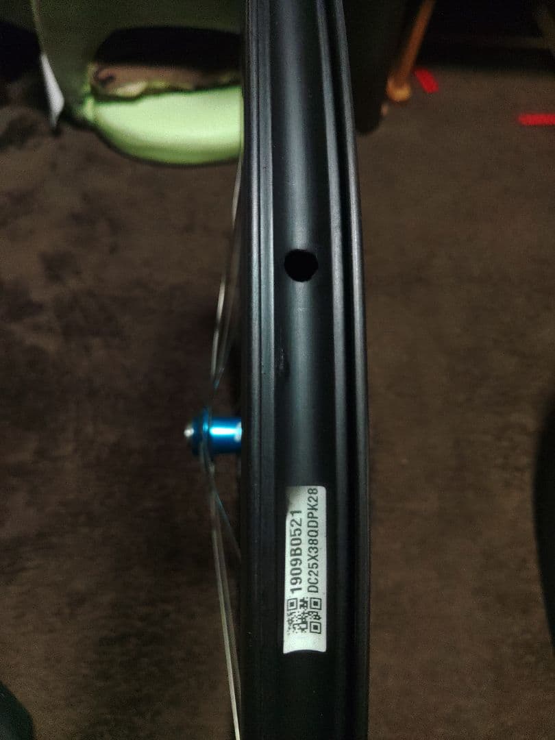 コグス手組み　カーボンホイールDR38TL industry nine ハブ