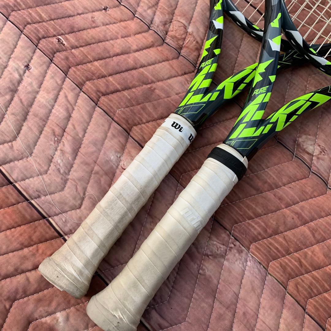 t*1様 Babolat Pure aero 2本セット　バボラ　アエロ　100