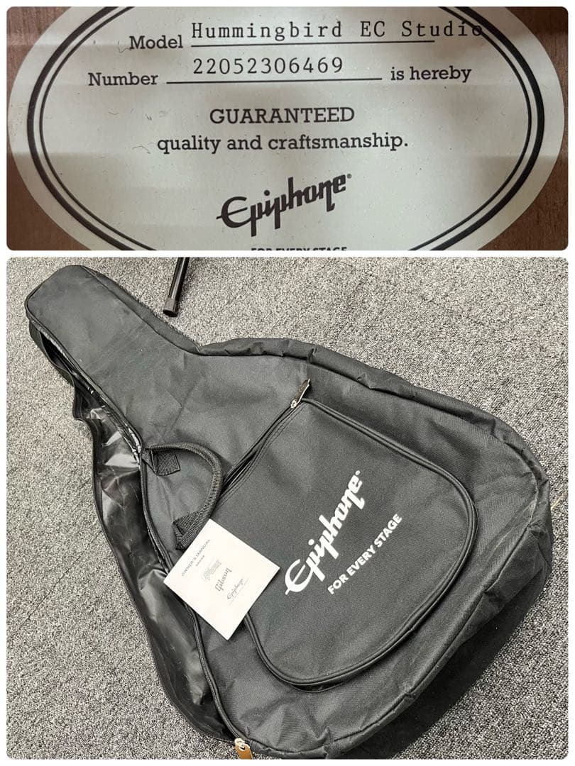 【11528】Epiphone Hummingbird EC STUDIO 赤