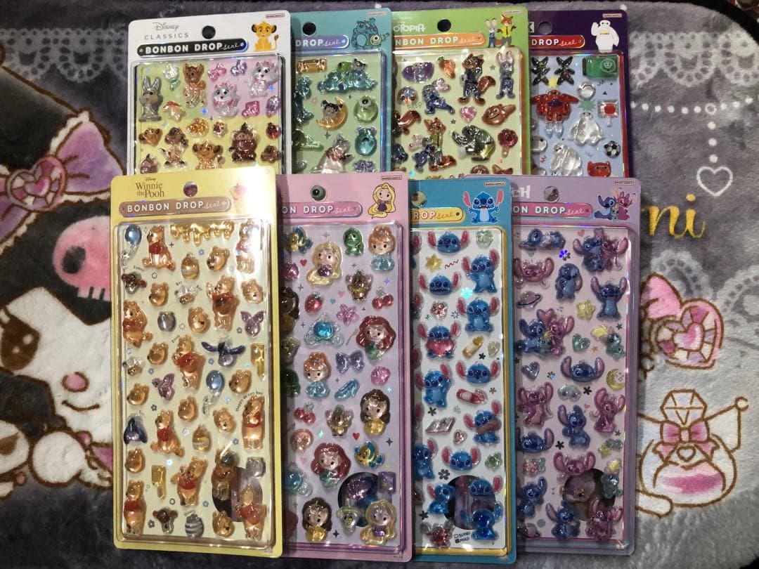【正規品】ディズニー　ボンボンドロップ シール　8種類