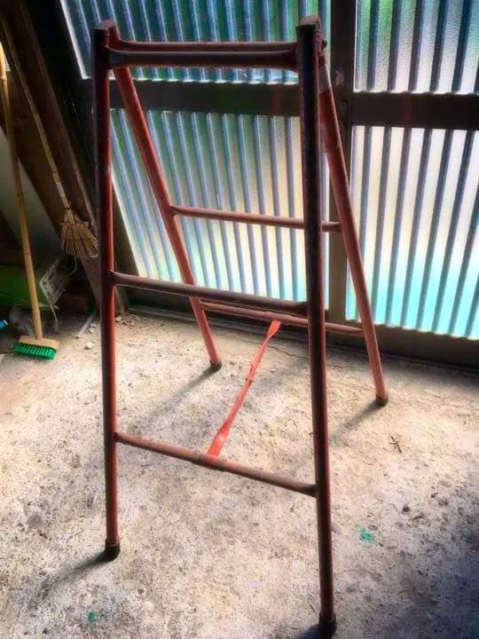 昭和レトロ脚立(大型配送料込み値下げご遠慮下さい)