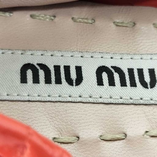 【極美品】miu miu/ミュウミュウ　バレエシューズ/パンプス　ビジュー