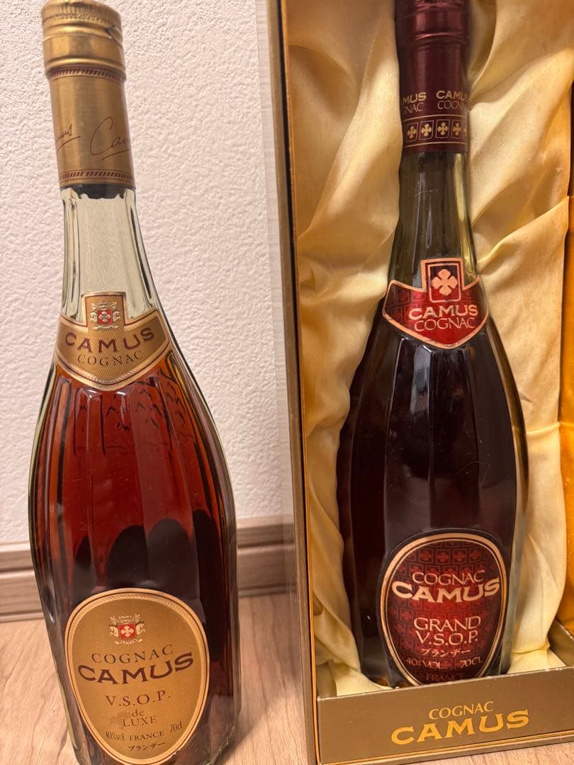 未開栓　ブランデー　CAMUS グラン V.S.O.P. コニャック 2本セット
