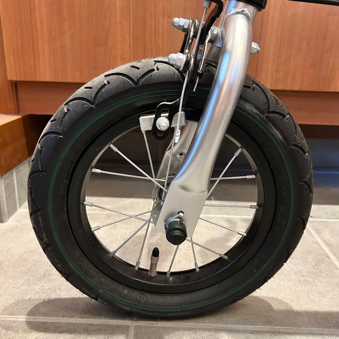 【美品】へんしんバイク 12インチ 限定 フォレストグリーン スタンド付き