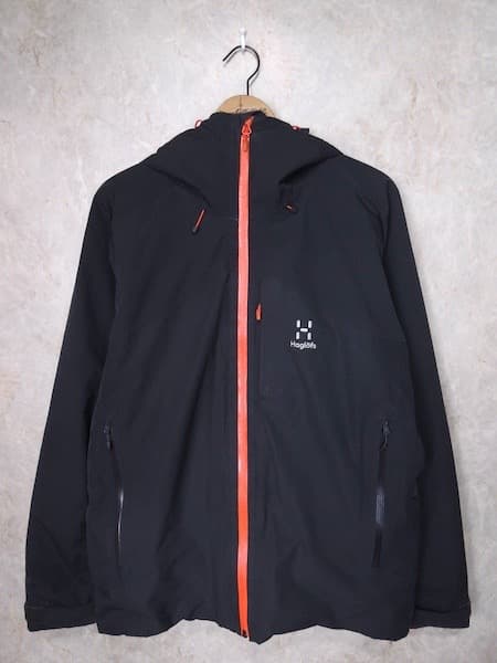 ホグロフス 防水中綿ストレッチジャケット◆スノボー/スノー/メンズLサイズ/黒