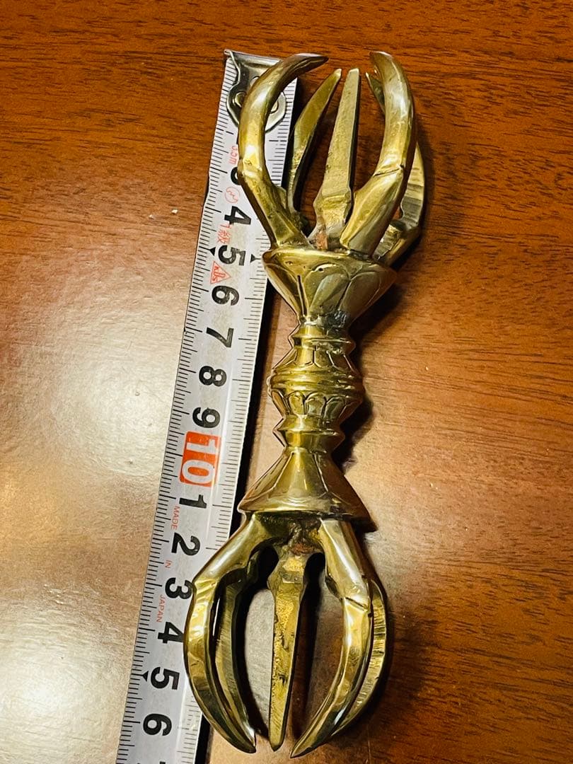 日本式 新品 未使用 送料無料 五鈷杵　バジュラ　ドルジェ　密教法具 16㎝