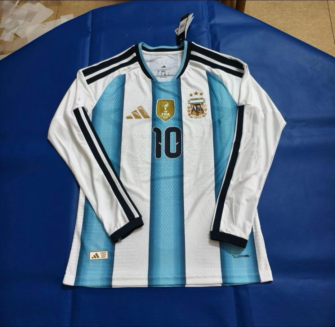 2026アルゼンチン代表　ホームユニフォーム　長袖　10番　メッシ　adidas