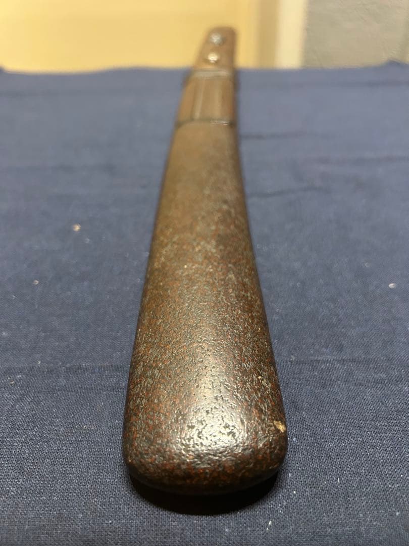 【希少品】装飾短刀 木製刃付き 切羽 目貫 目釘 斬鉄剣