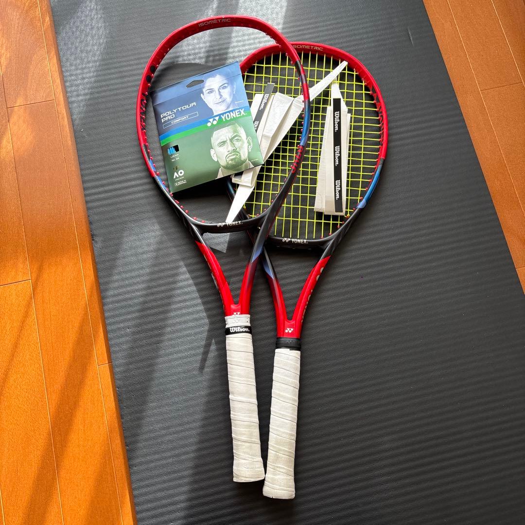 YONEX VCORE98 G2 2本＋ポリツアープロ＋ウィルソングリップ2個
