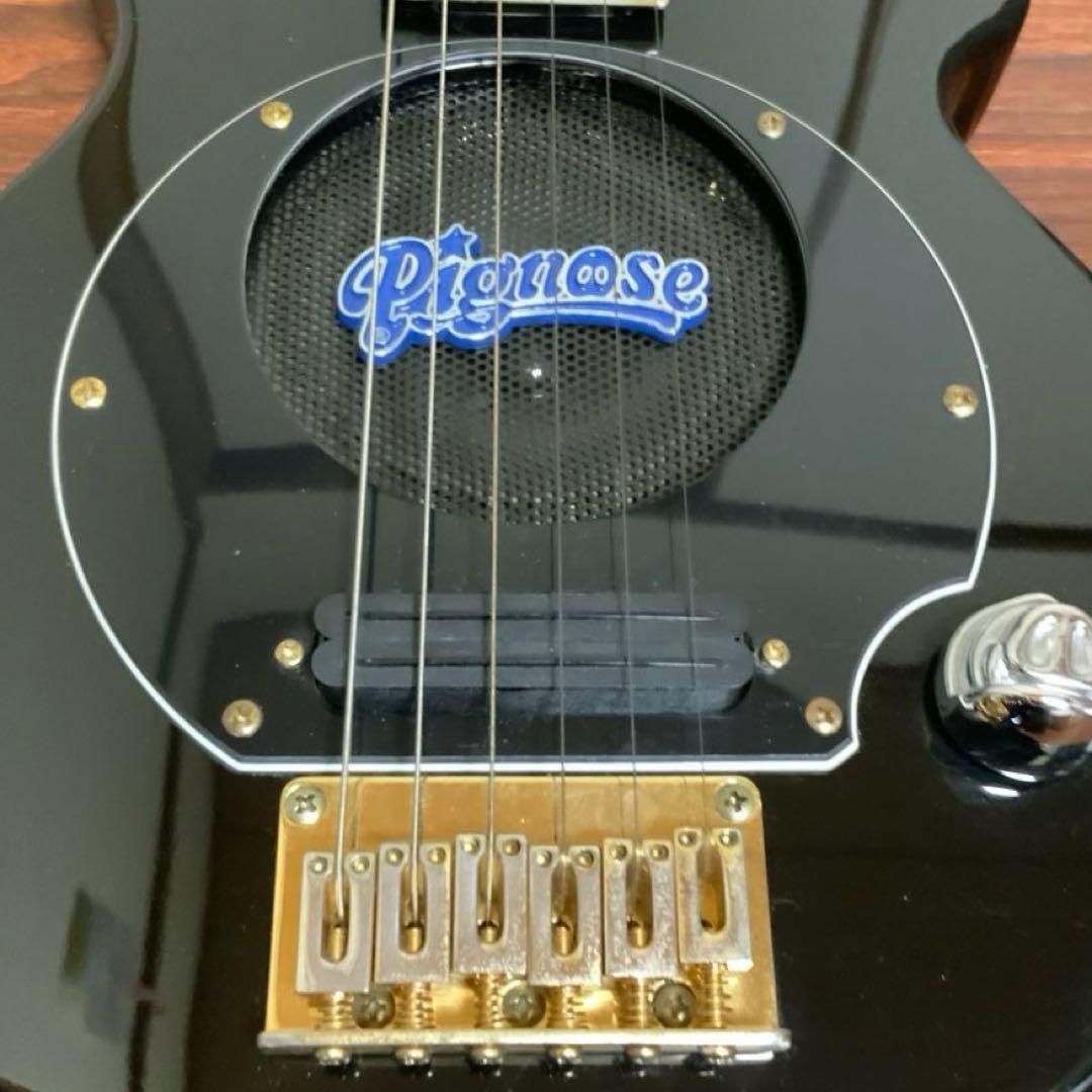 ピグノーズ［アンプ内蔵ギター］ PGG-259 BK ゴールドパーツ仕様