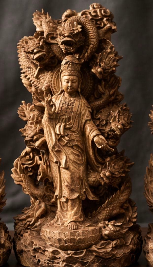 【2/10までの限定出品】木製仏像アート 4体構成｜配置で完成する立体作品