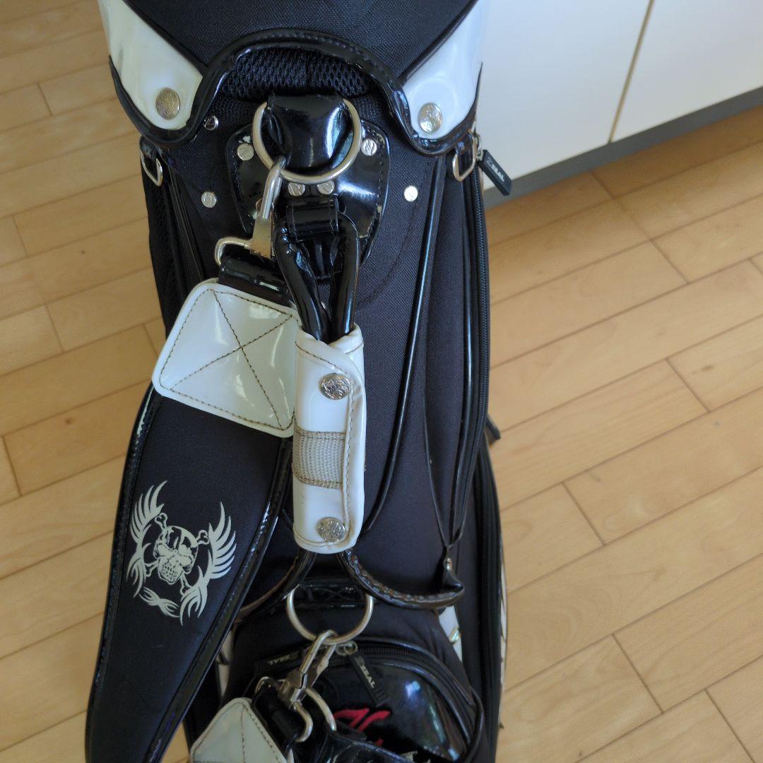 ZEAL❗️カッコイイ❗️ スタンドゴルフバッグ 黒