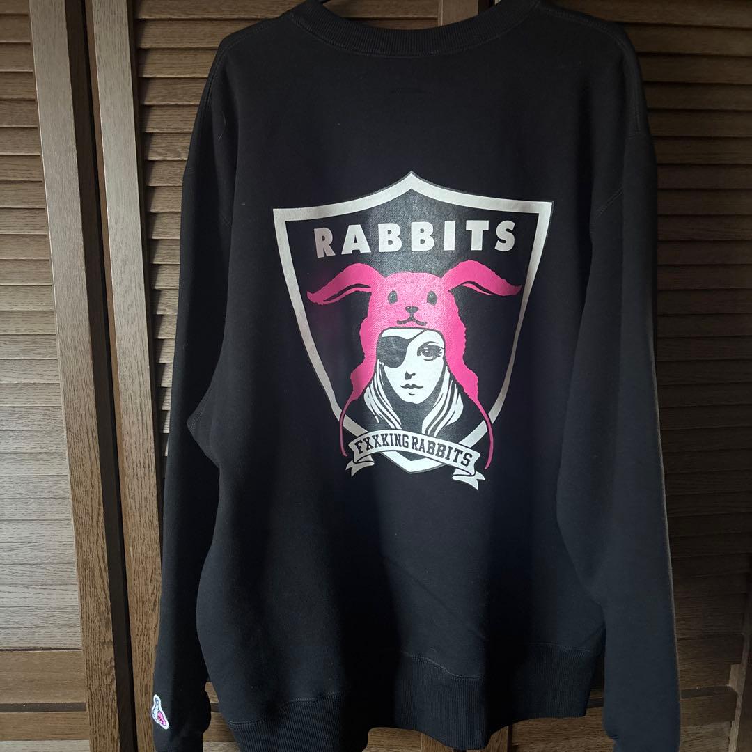 FXXKING RABBITS スウェット Lサイズ 黒FR2梅