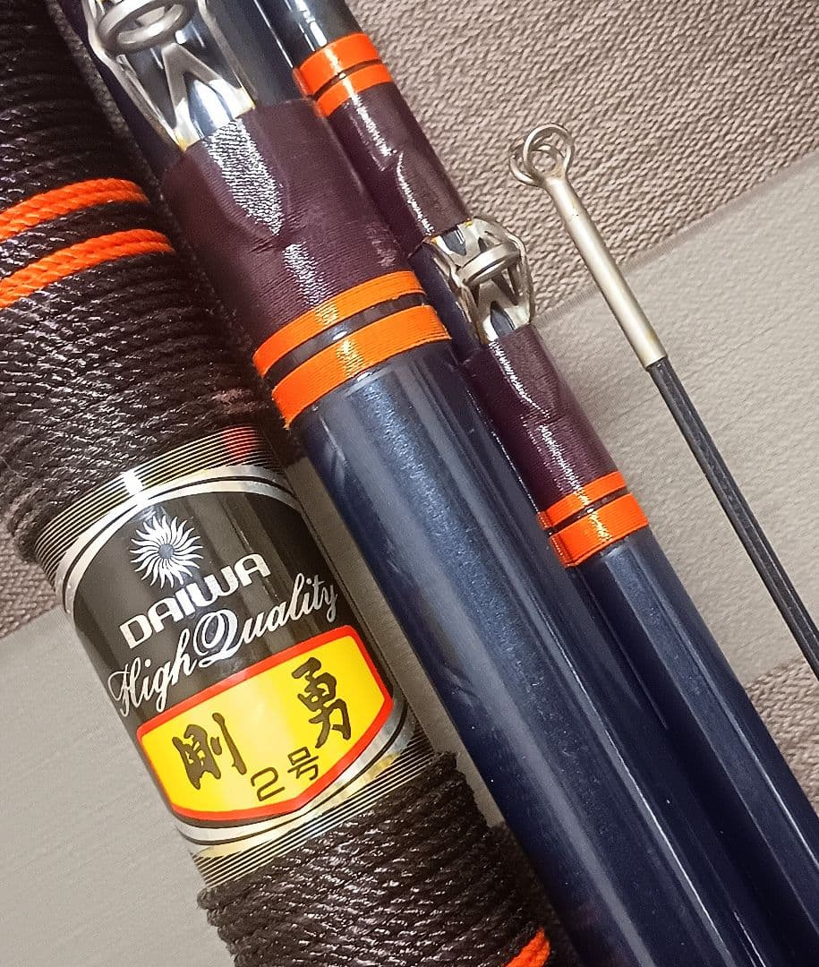 ダイワハイクオリティ剛勇2号4本継ぎ底物竿美品！石鯛やクエ釣りに