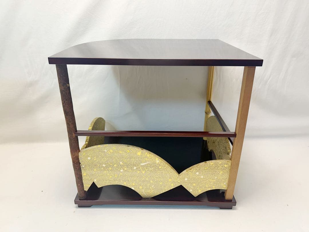 美品 茶道具 作家物 寿扇棚 鵬雲斎好写 落款 共箱