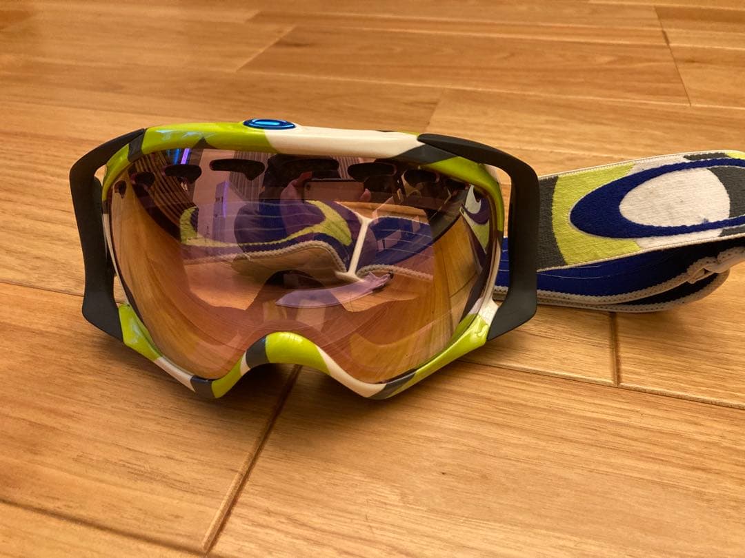 Oakley ミラーゴーグル グリーン/ホワイト