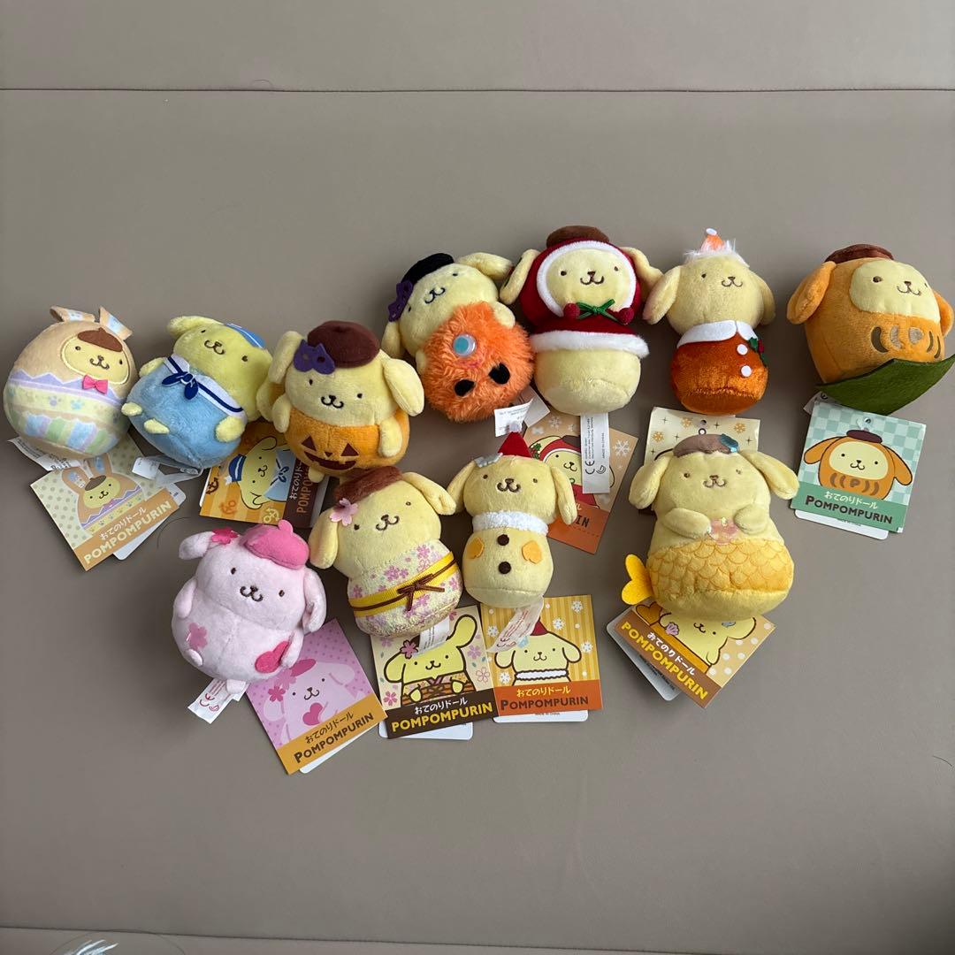ポムポムプリン ぬいぐるみ おてのりドール 11体セット