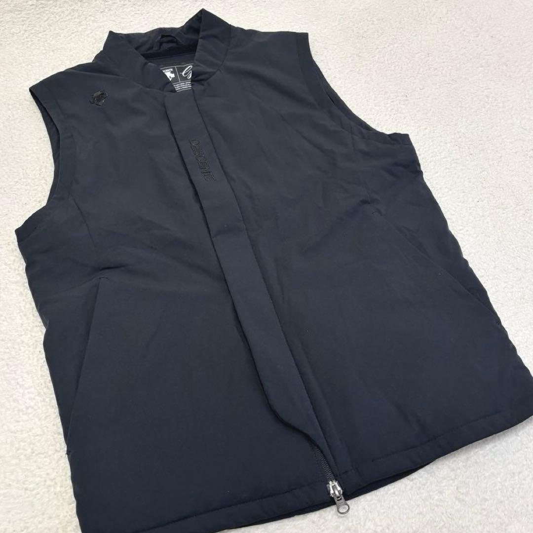 DESCENTE GOLF デサントゴルフ 中綿ウィンドベスト ブラックL